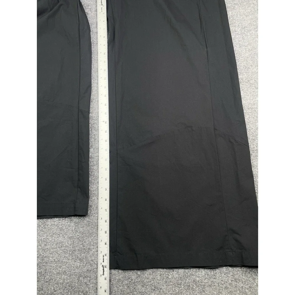 Nike Sportswear Essential Pants Womens XL Black Wide Leg‎ Woven DV8309-010